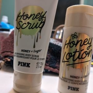 Victoria's Secret Pink scrub and lotion minis